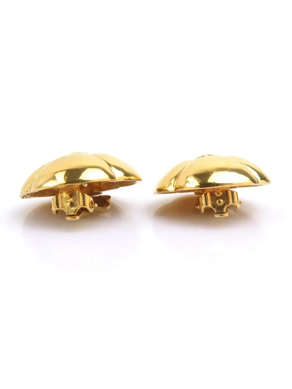 Chanel Cc Logo Clip-On Earrings Gold- #244041C56B